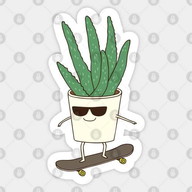 Outdoor plant Sticker by milkyprint